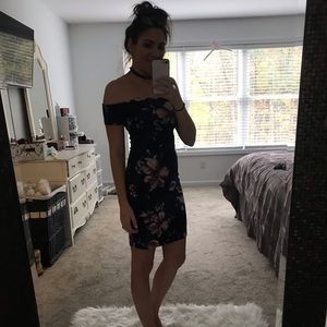 Off the shoulder floral dress